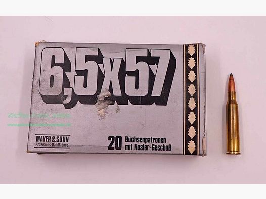 Mayer u. Söhne - Neheim Büchsenpatronen 8,1g Nosler 6,5x57