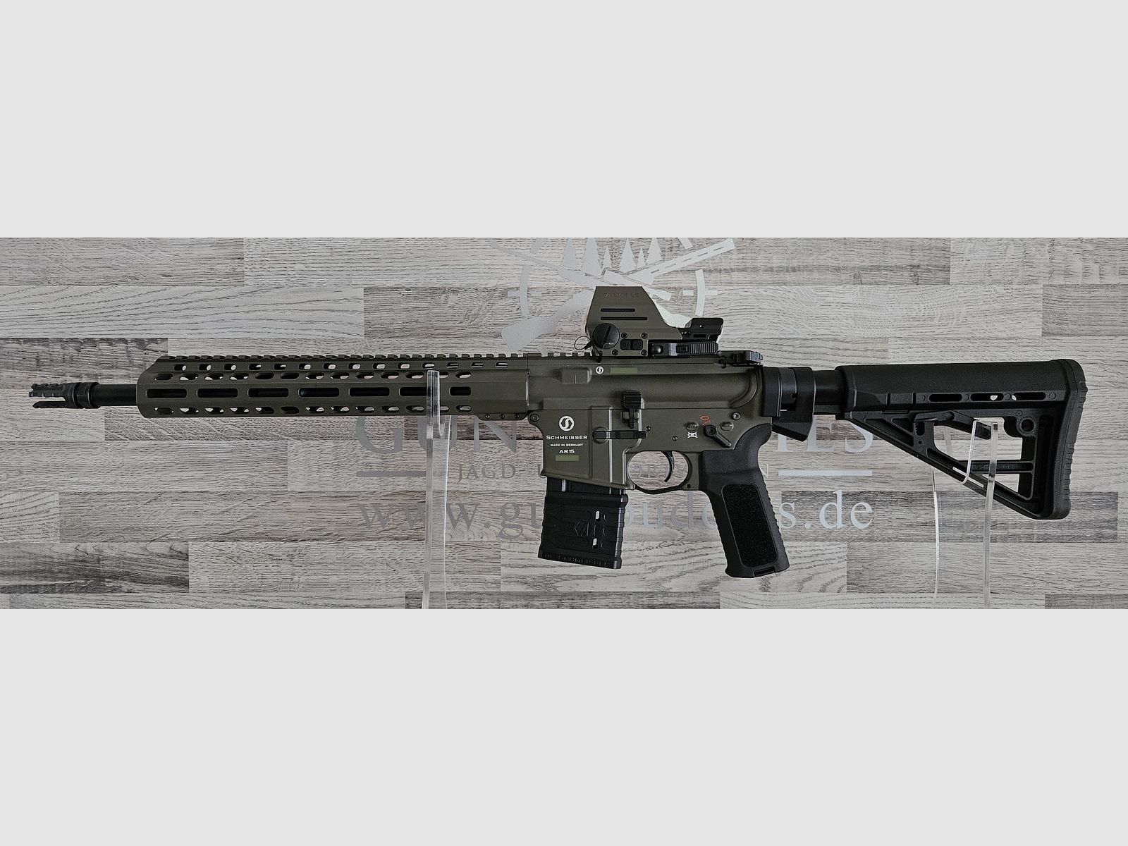 Schmeisser AR-15 M4FL OD Green 14,5" Kal. .223Rem. + Falke LE OD Green - versandkostenfrei - Neuware vom Fachhandel