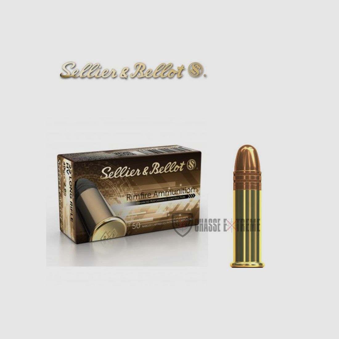 50 Patronen S&B Kal. 22 Lr HV 36gr LRN