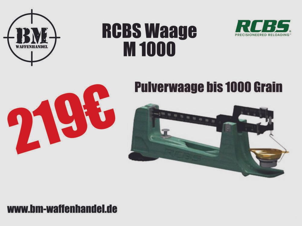 RCBS	 Pulverwaage M 1000