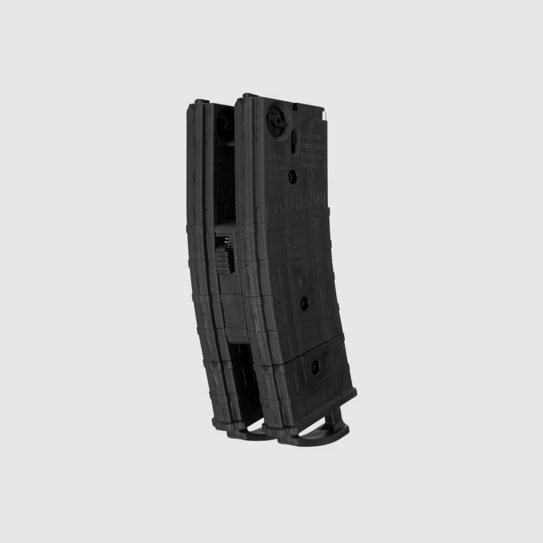 Tippmann TMC Cal. 68 vervangmagazijnen met koppeling (2-pack) - Volledig zwart