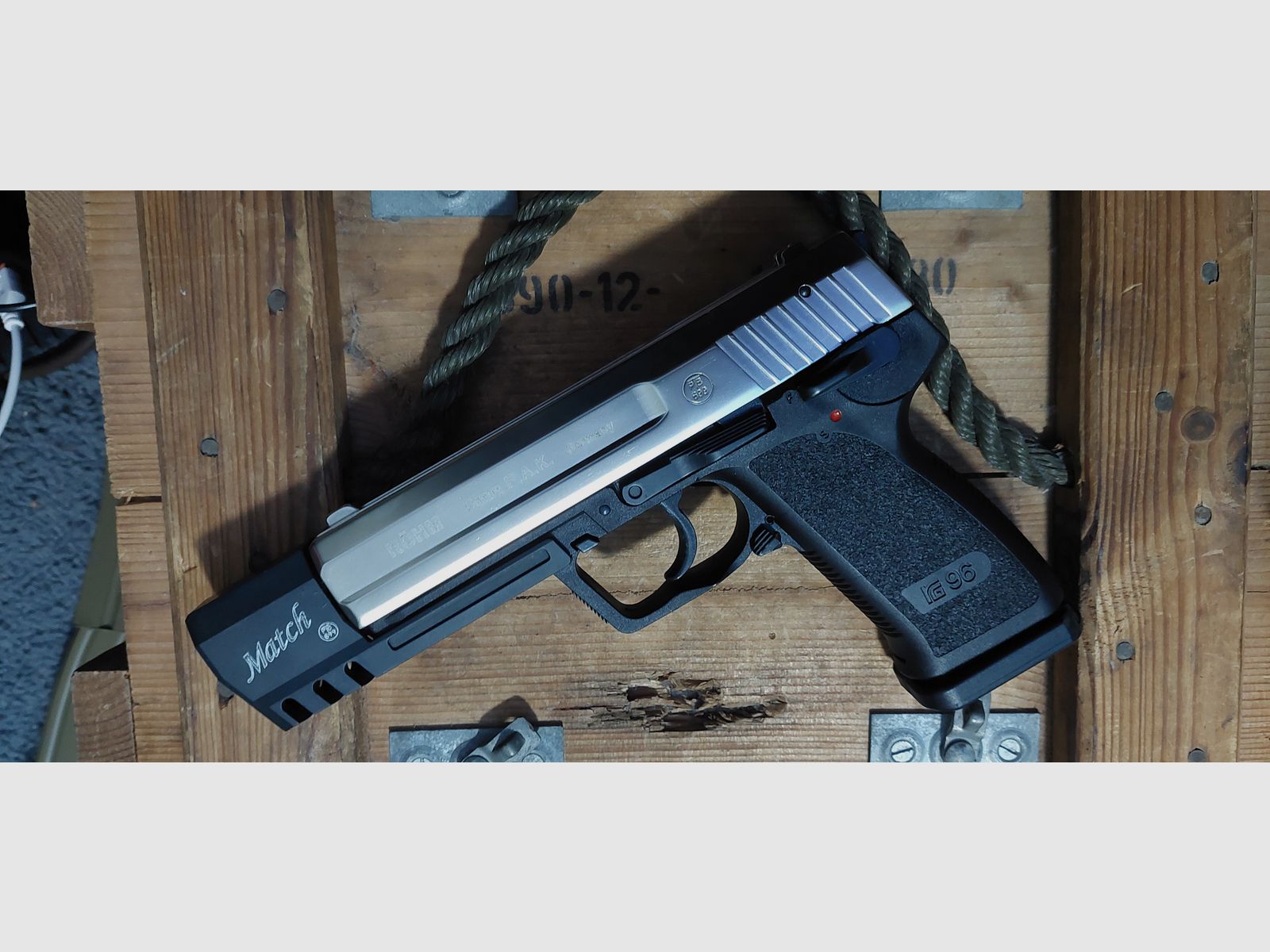 RÖHM - RG96 - Match - matte chrome (PTB 699) Glock RG 96 Walther