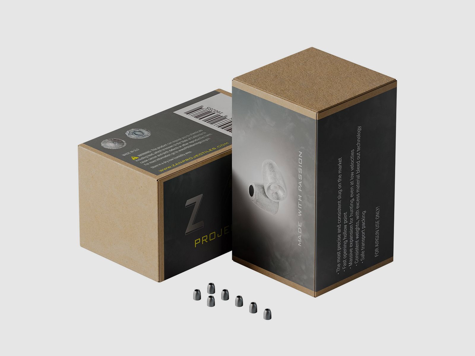 ZAN Slugs, Kal. .177 HP, 13 grain / 0,84 g, 400 St.