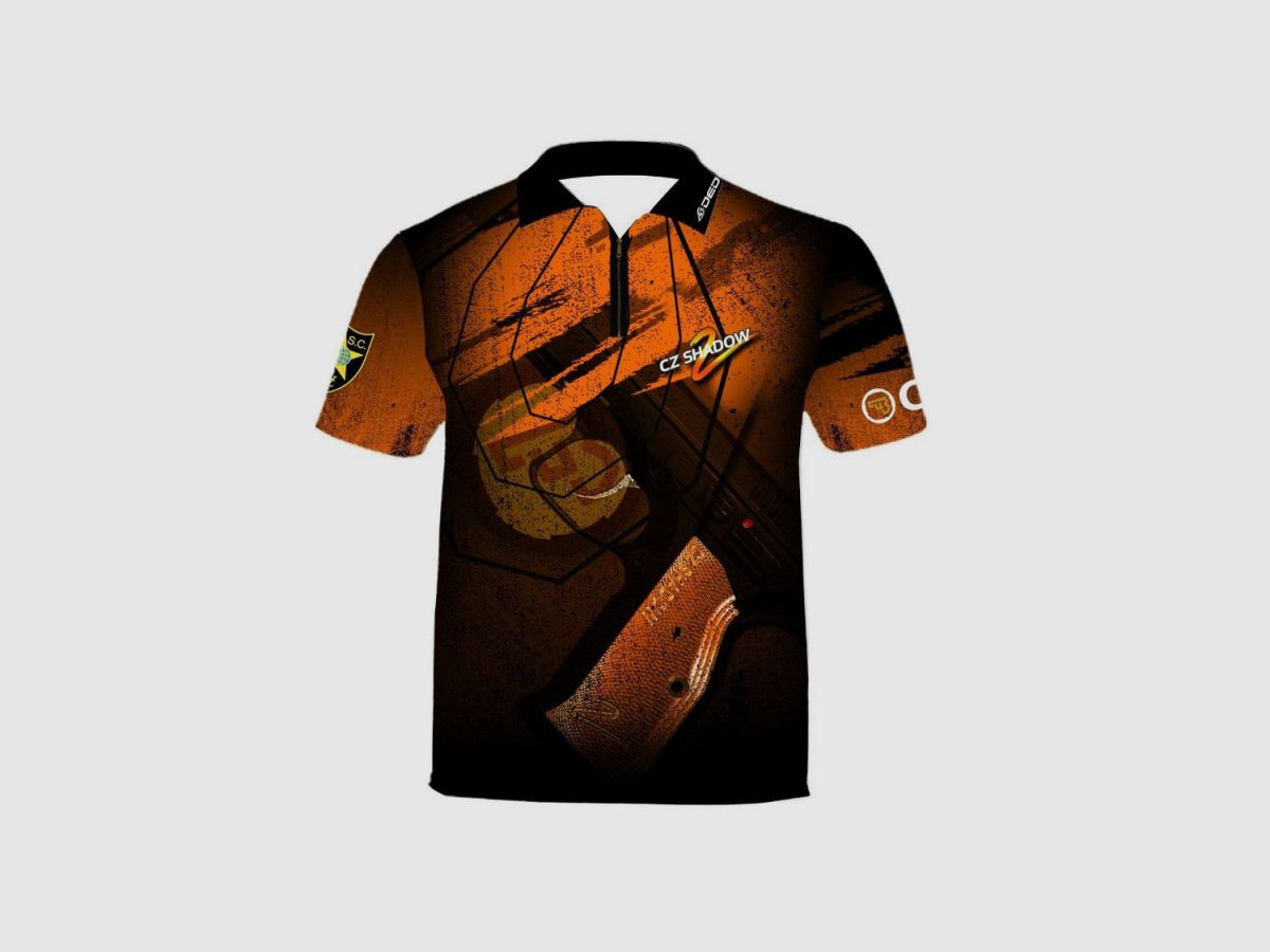 DED Sportswear Set CZ Shadow 2 Orange Theme, Größe: XS, Benutzerdefinierter Name: Kein Name, Bild 2 von 3