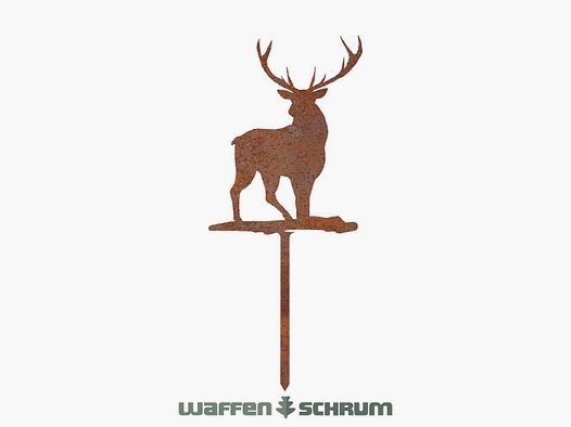 Workplace flower stake deer