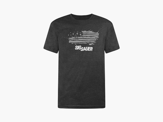 Camiseta SIG SAUER con bandera desgastada