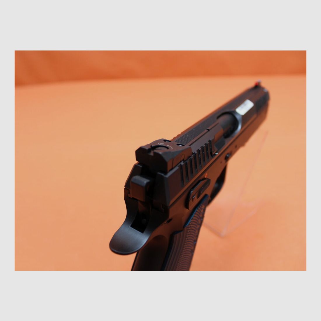 CZUB Ha.Pistol 9mm Luger CZUB SHADOW2 Black Poly SA Trigger/Fiber Optic Sight/3 Magazines (9mm Para/9x19) CZ75