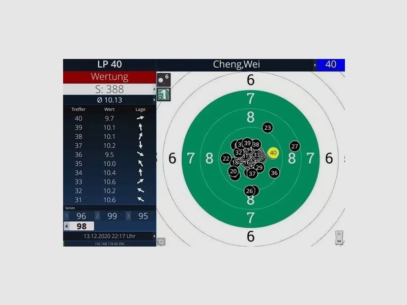 Meyton Modell ESTA-Mobile 10m LD & LED verlichting schietstand voor luchtpistool