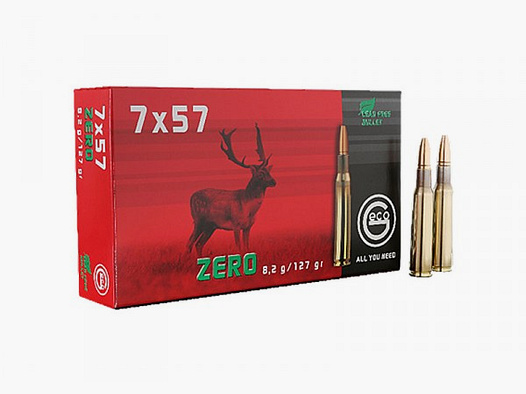 Patronen 7X57 GECO ZERO 8,2 gr.