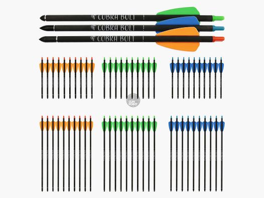 [Vorteilspack] Carbonbolzen | X-BOW FMA Bolzen für Cobra System, Cobra R9 + R10 & Adder