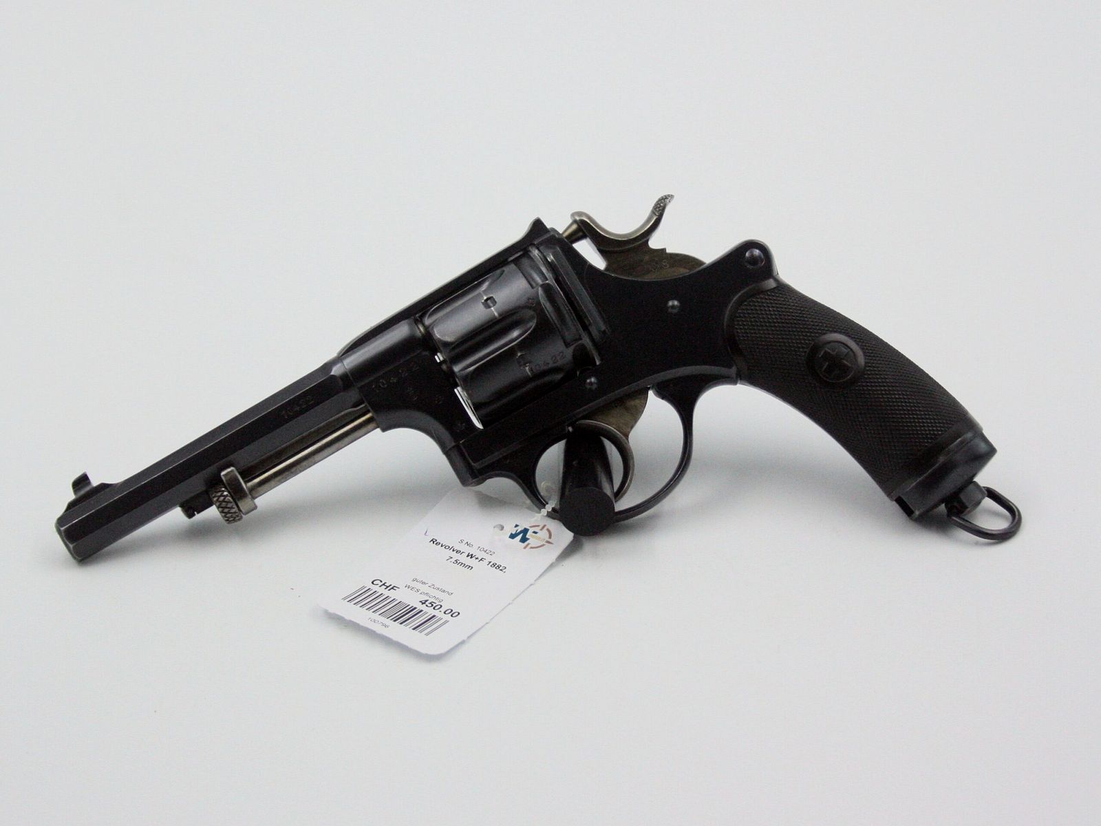 Revolver W+F 1882, Occ., 7.5mm, Bild 3 von 4