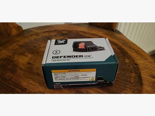 Vortex Defender CCW Rotpunkt 3 MOA - neu