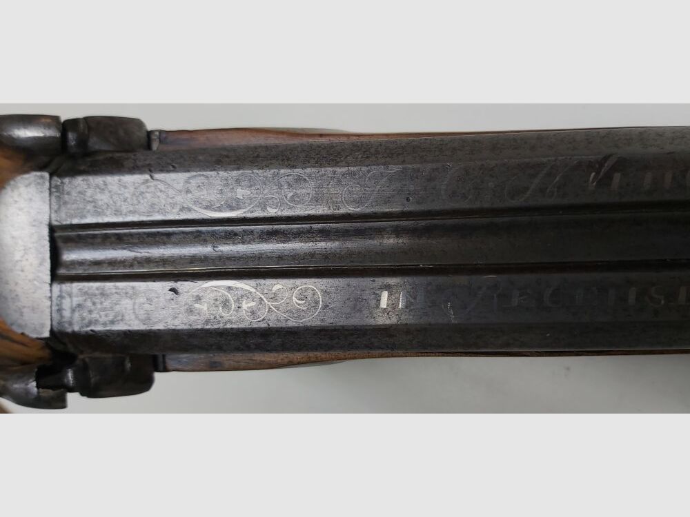 F.C. Nabholt in Regensburg double-barreled percussion pistol