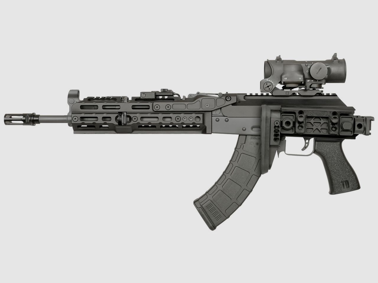 MIDWEST INDUSTRIES Alpha Series 1913 Picatinny Folding Stock FDE, Bild 4 von 7