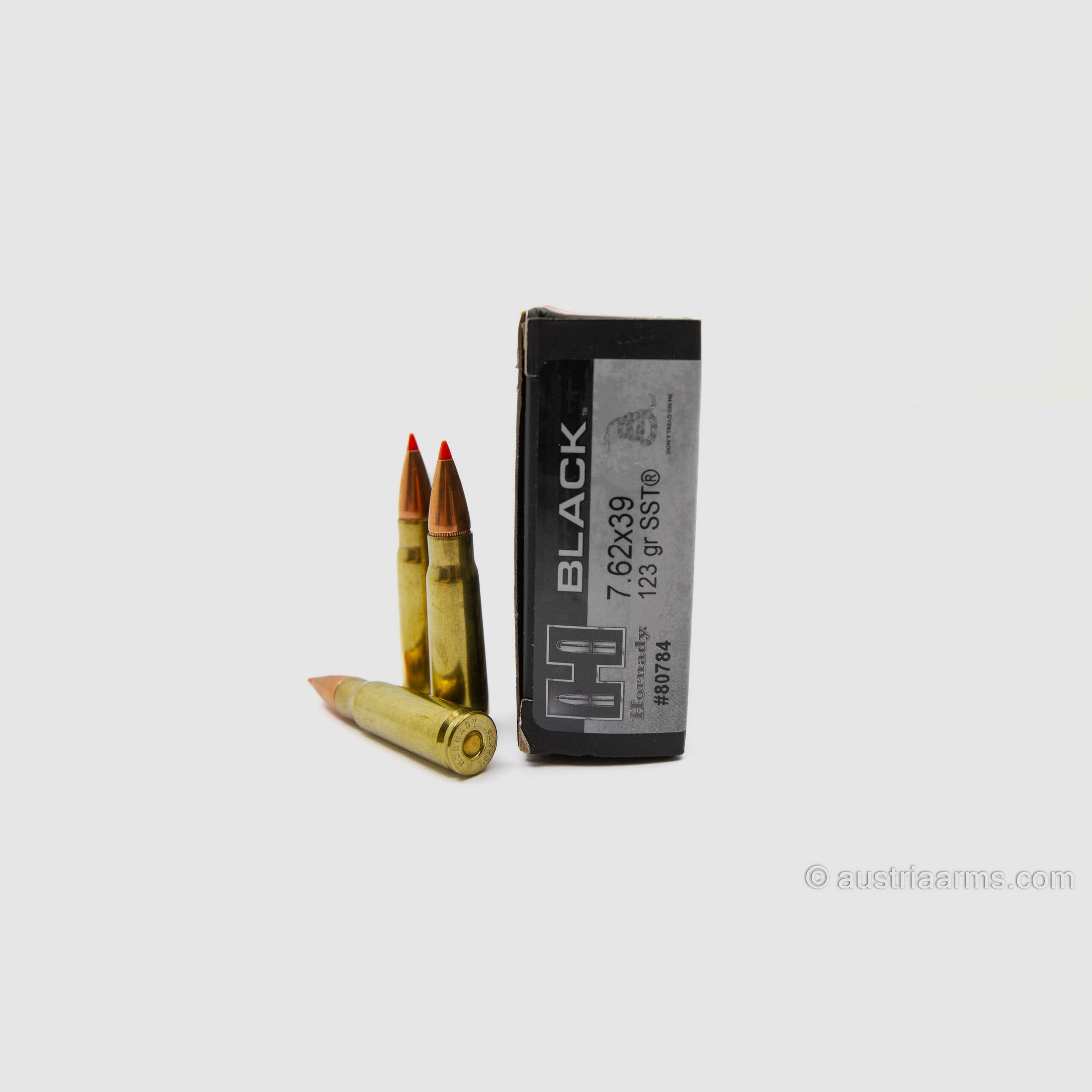 Hornady 7,62×39 123gr SST Black Ammo – Teilmantel, Bild 2 von 2