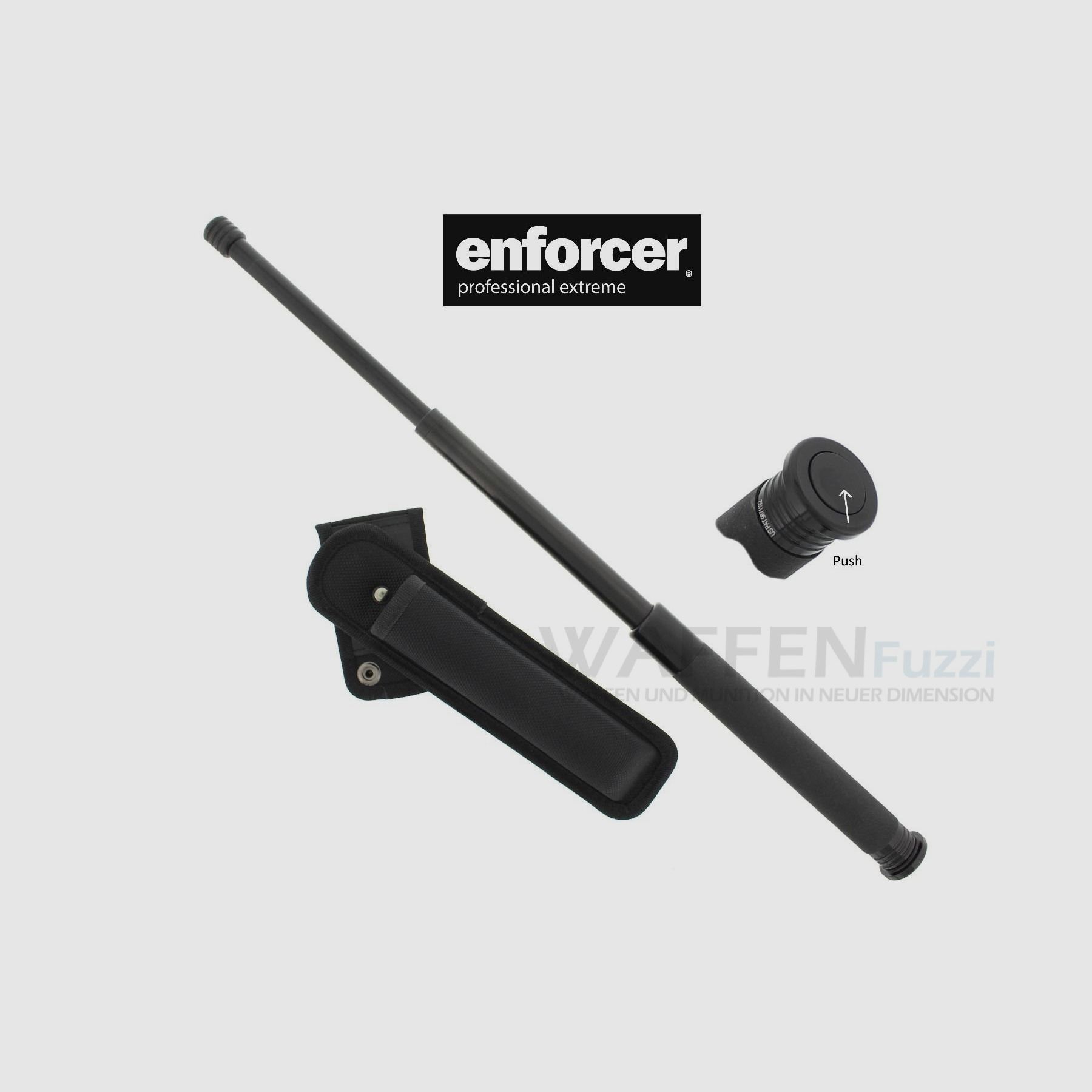Enforcer Pro 21 pulgadas bloqueo automático + funda de 360 grados