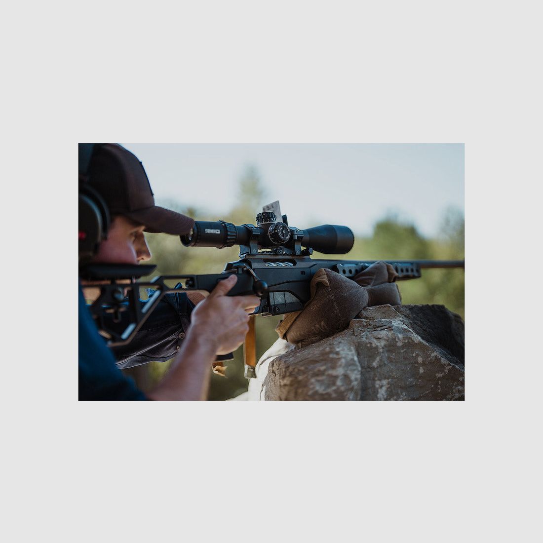 TIKKA T3x ACE TARGET 6.5 Creedmoor, left-handed version, Cerakote tungsten, barrel length 23.7", twist 8", fluted bolt, direct trigger, stock Cerakote Midnight Bronze, without sights, MG 5/8"-24, image 5 of 5