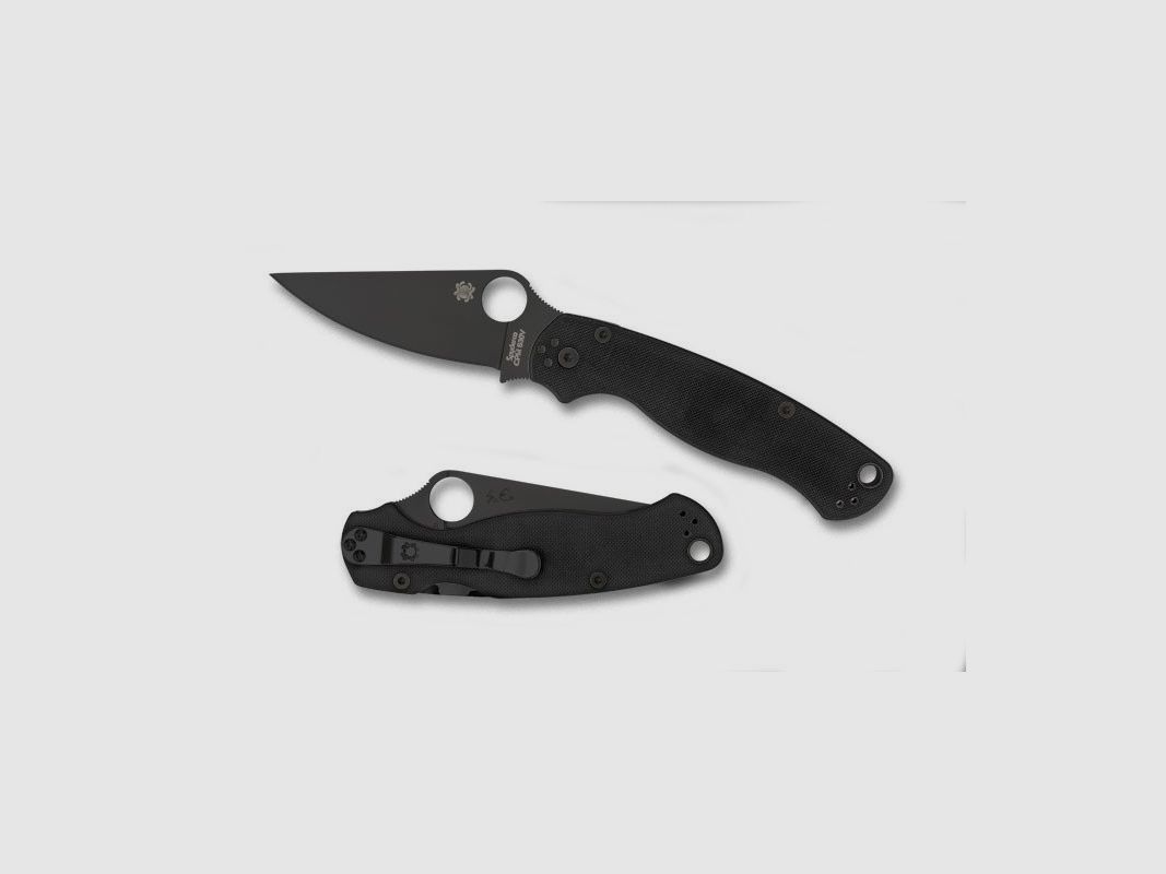 SPYDERCO PARAMILITARY LAME NOIRE