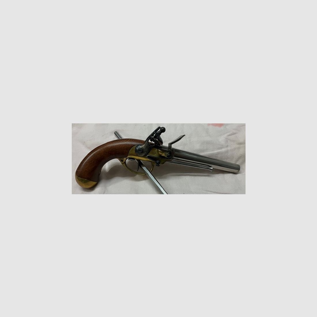 Charleville M 1777 flintlock pistol in caliber .69, unused condition