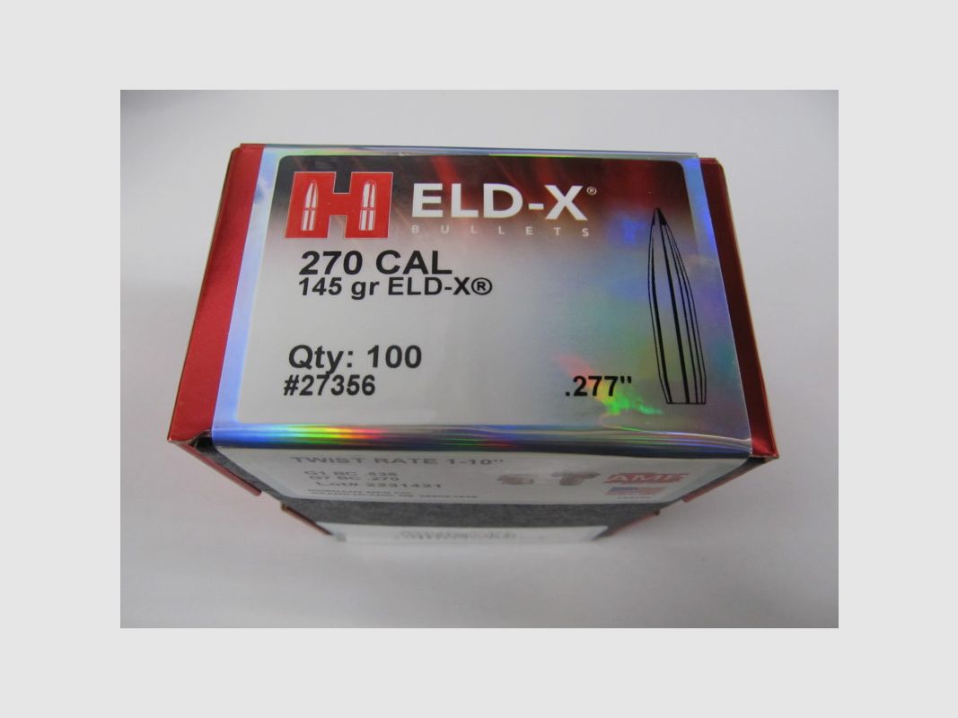 HORNADY PALLE CAL270 GR 145 ELD-X