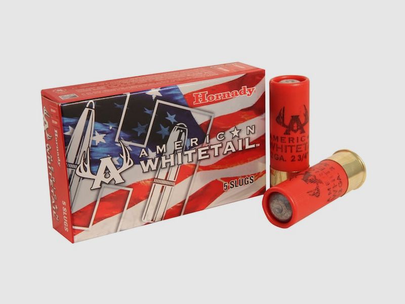 Hornady American Whitetail .12/70 28g Slug 5 Patronen