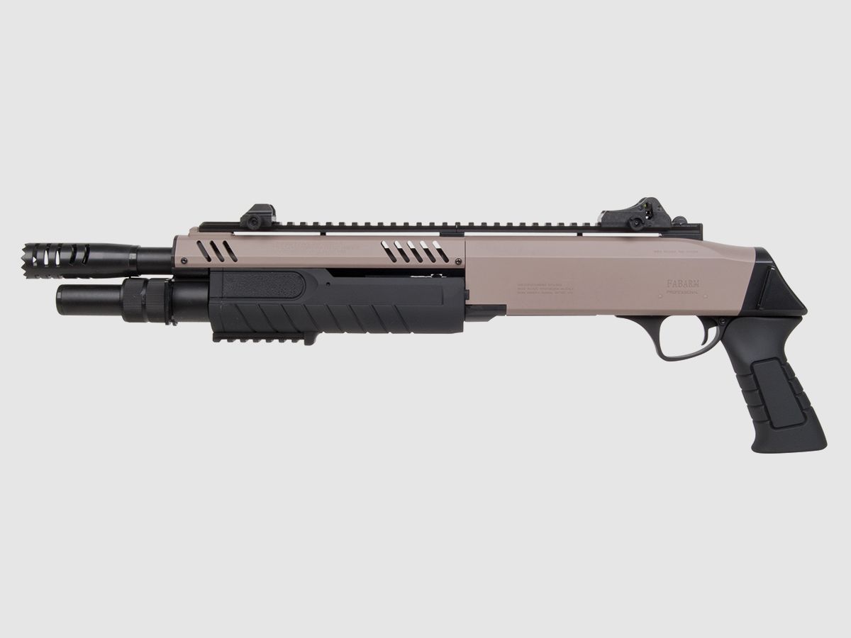Fabarm STFS12 11" Tan 6mm - Airsoft Veerdruk Pompgeweer
