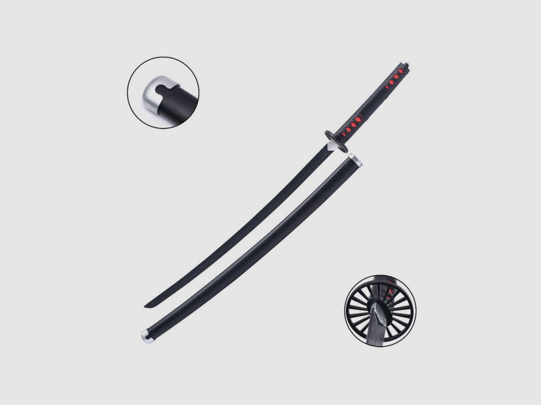 KATANA DÉCORATIF NOIR KIMETSU NON TRANCHANT