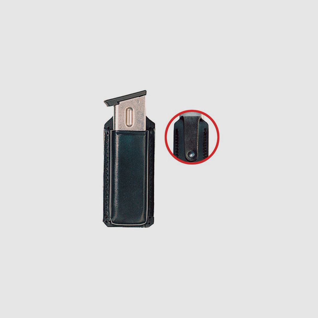SICKINGER Magazintasche f. Glock17/22/19/23-STI-USP9mm 62836 Single Box Loop schwarz