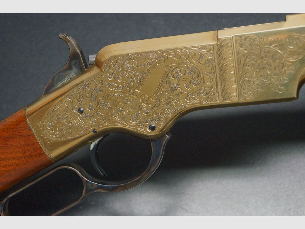 Uberti 1860 Henry Rifle Inciso a Mano 44-40, immagine 4 di 10