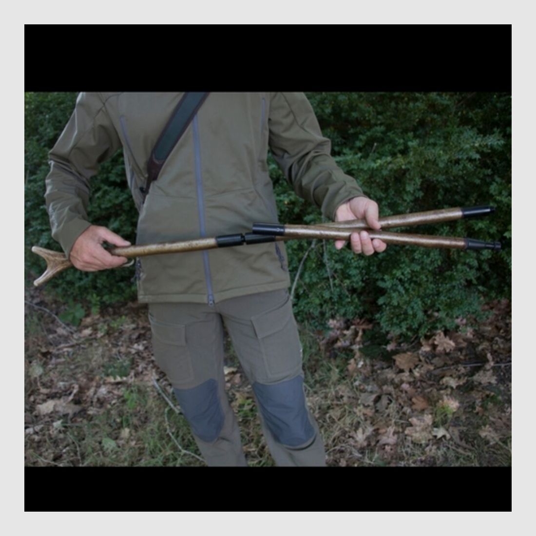 GASTROCK target stick deer horn fork - 3-piece