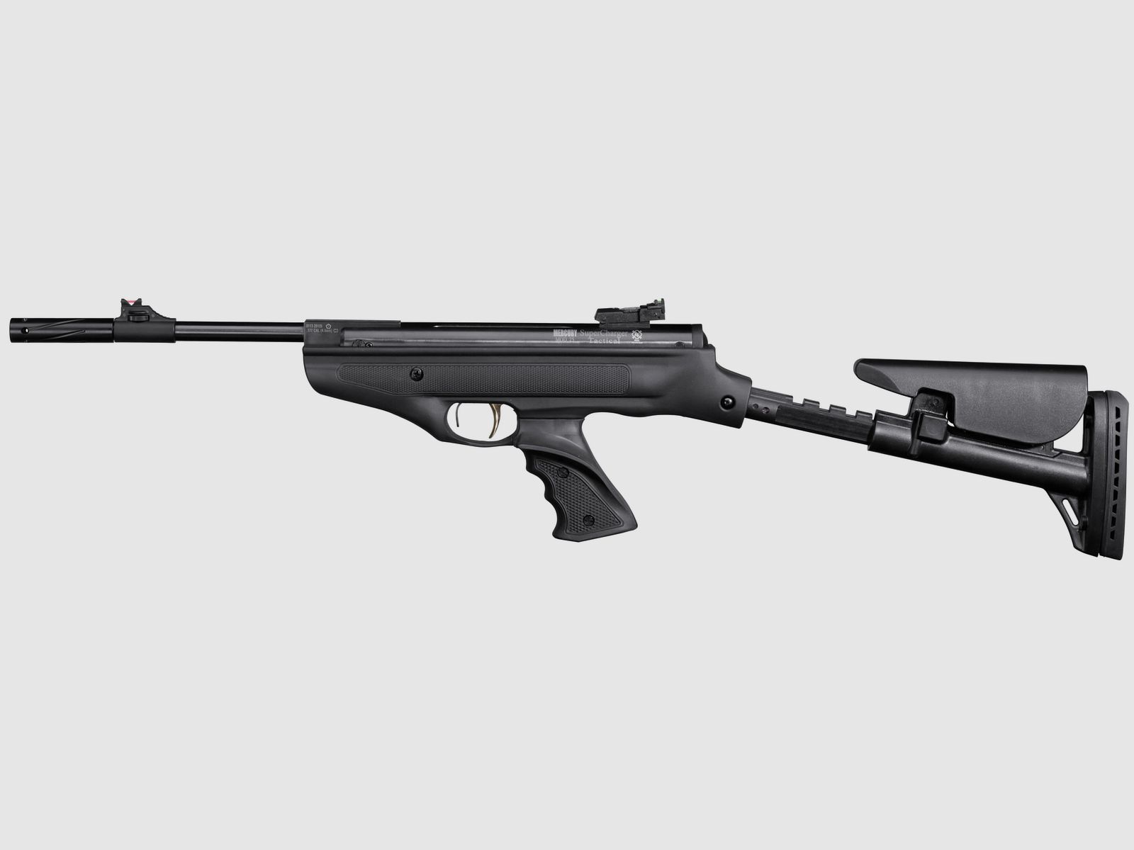 Mercury air Luftpistole 25 Super Charger Tactical Komplettset, Kal. 4,50