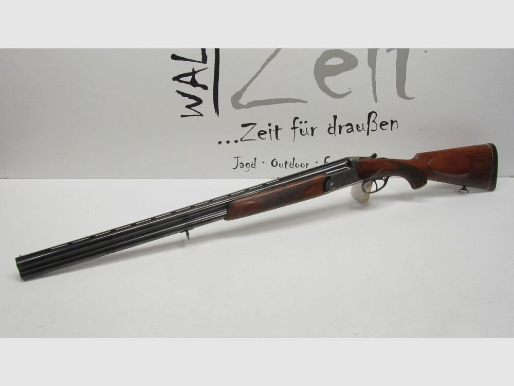 Bockdoppelflinte A.S.L. Italien Kal. 16/70, gravierte Basküle, Ejektor, Dop 16/70
