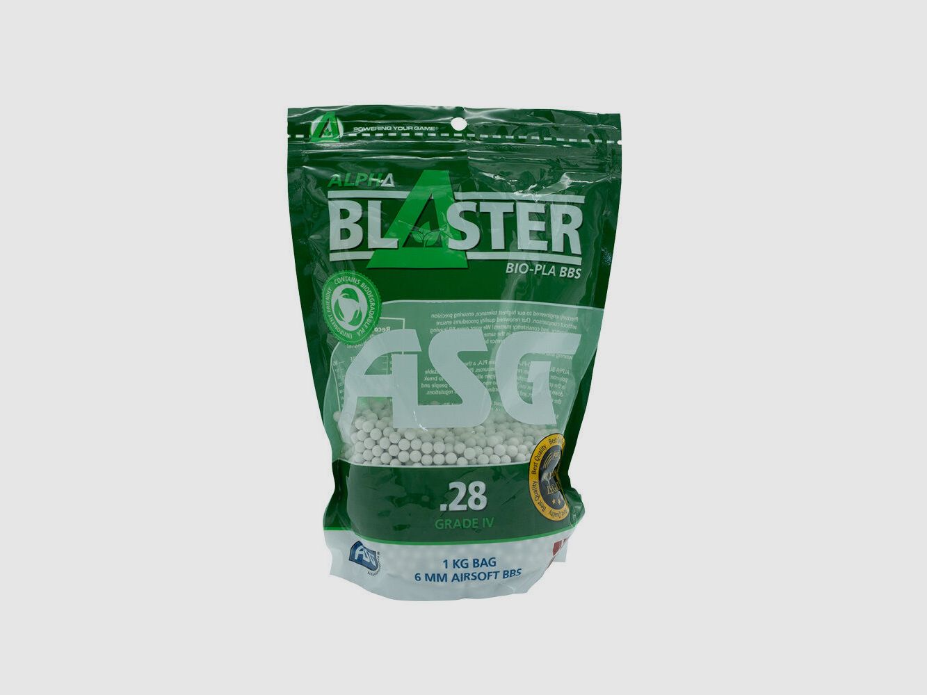 ASG Alpha Blaster Bolsa de 1KG 6mm BB / 0,28 g / BIO, imagen 1 de 2