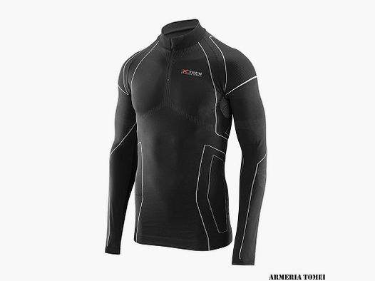 X TECH – RACE 3 LANGARM ZIP SCHWARZ
