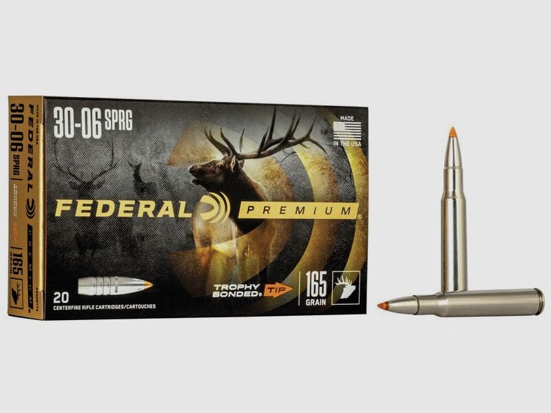 Büchsenmunition FEDERAL Trophy Bonded Tip – 30-06 – 165 grains