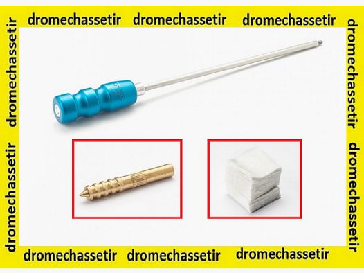Baguette de nettoyage 90cm diametre 6mm gainée avec filetage male M4