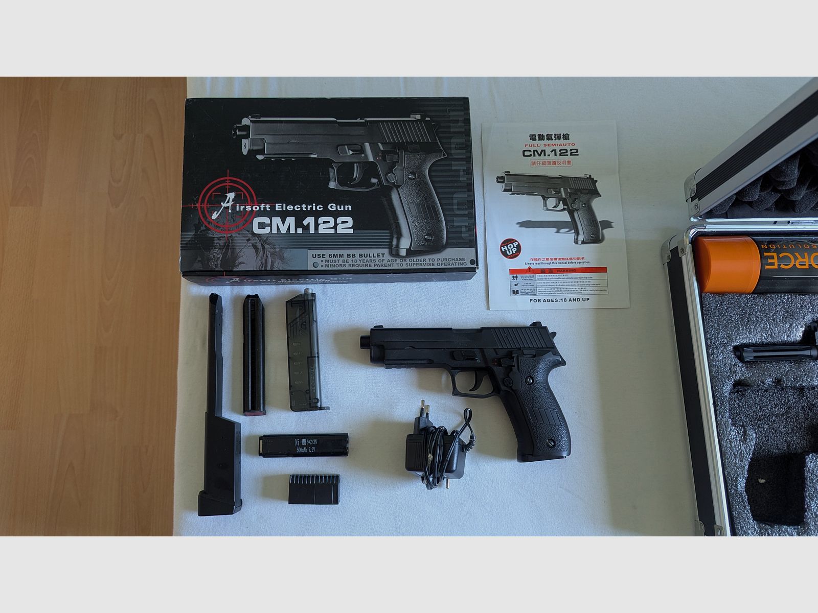 CYMA CM.122 P226 AEP 0,5 Joule Metallschlitten - schwarz