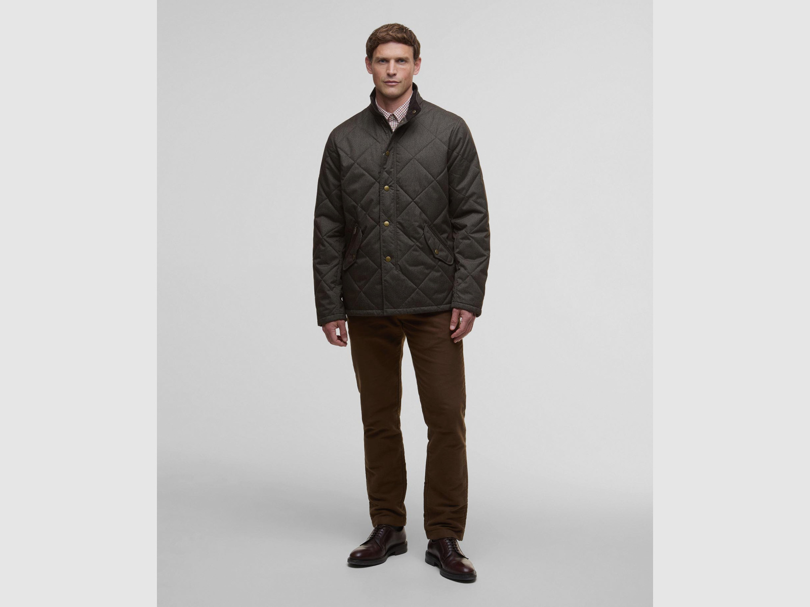 BARBOUR Chaqueta Acolchada de Invierno Shoveler Oliva