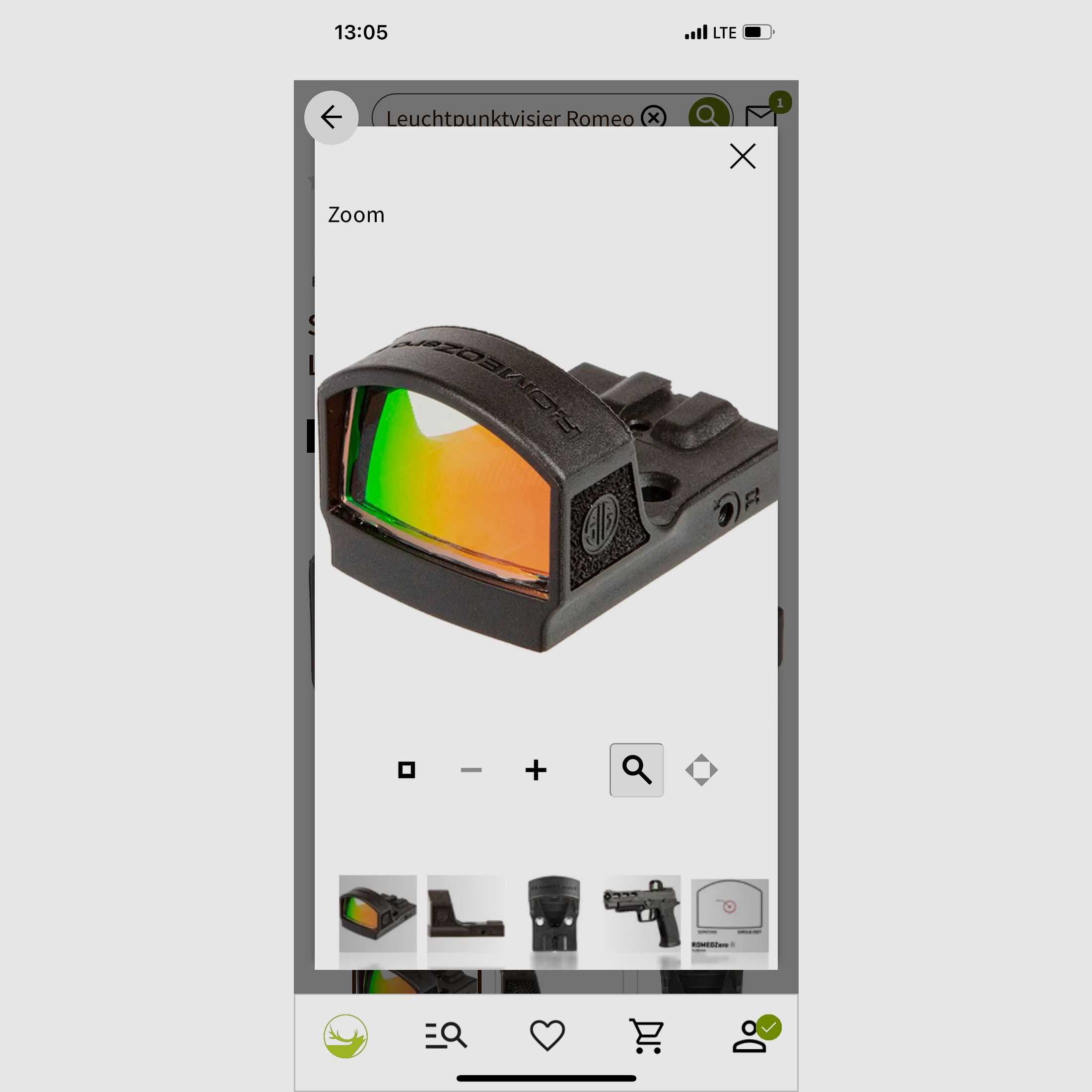 Rotpunktvisier Reddot Sig Sauer Romeo Zero Pro