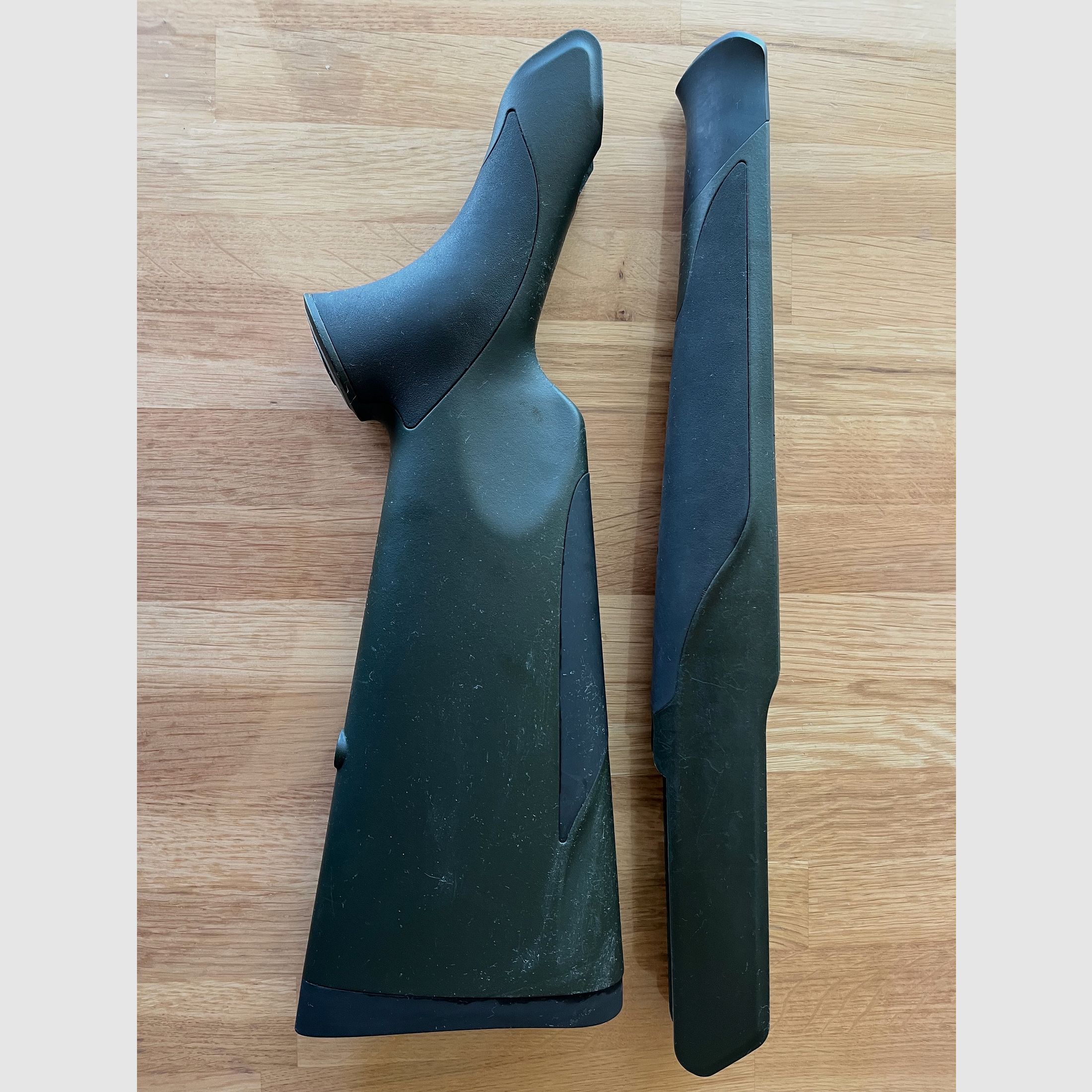 Sauer 404  vorder- u.hinter Schaft Kunststoff grün