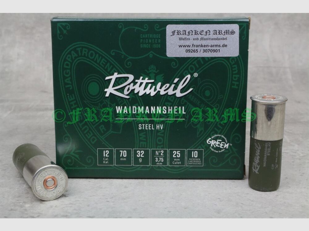 RWS Rottweil Waidmannsheil Steel HV 12/70 3,75mm 10 sztuk