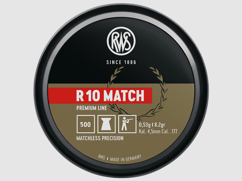 RWS Premium Line R10 Match Diabolo 4,5 mm Ø4,5 mm 0,53 g 500 pz