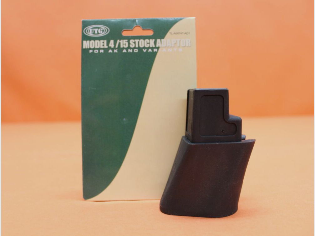 UTG - Leapers Kalashnikov AKM: Adapter UTG (TL-A68747-AD1) Model 4/15 für AR-15 Carbine-Schubschaft/ Buffer-Tube