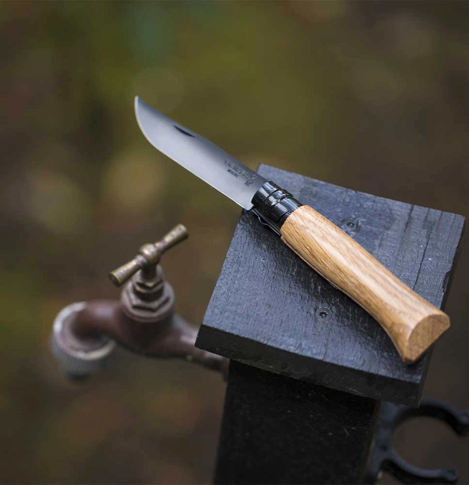 Messer Opinel N°08 Schwarz, Eiche, Bild 1 von 3
