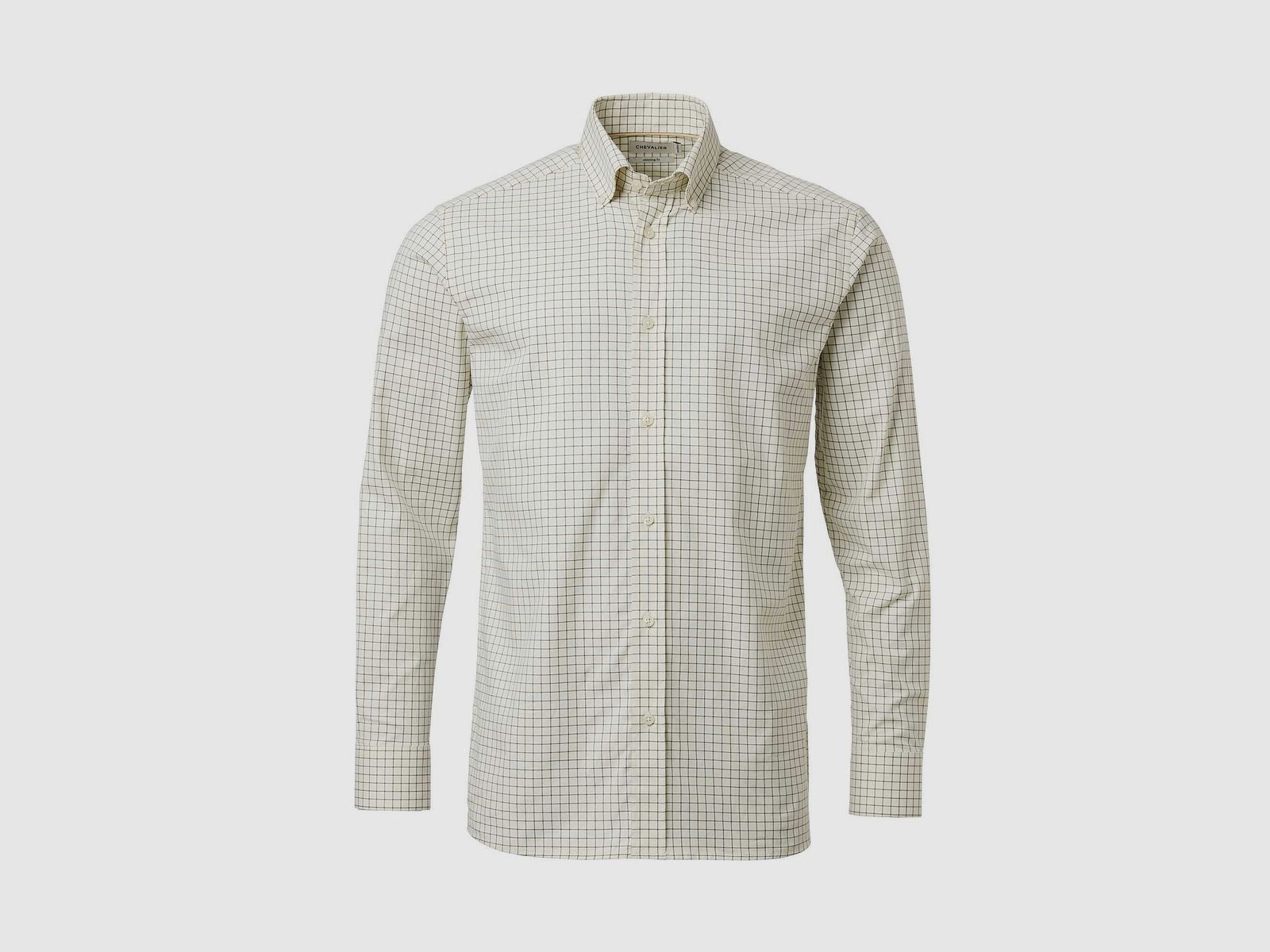 Chevalier Baron Shooting Fit Stretch Hemd Herren Highland Green Tattersall - XL
