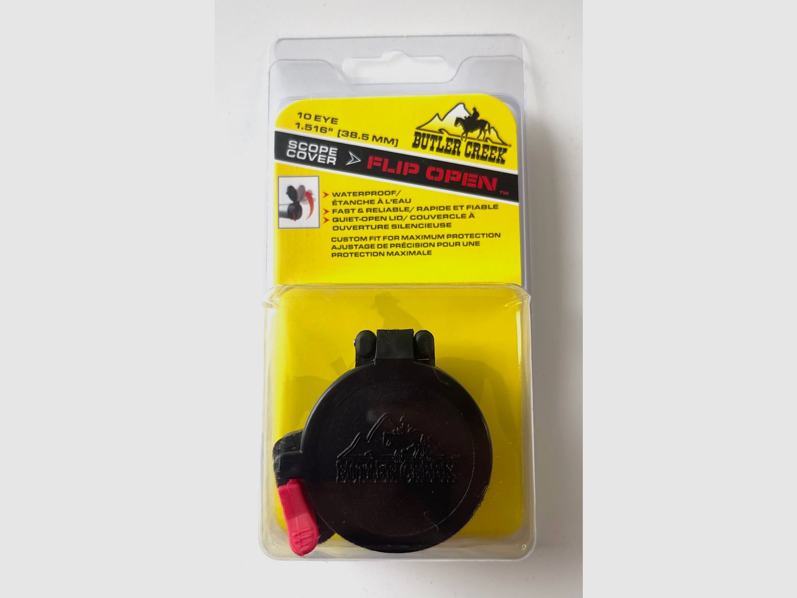 Cubierta de lente abatible Butler Creek MO20100 para visor Okular Klappdeckel para ZF 10 EYE 38,5mm