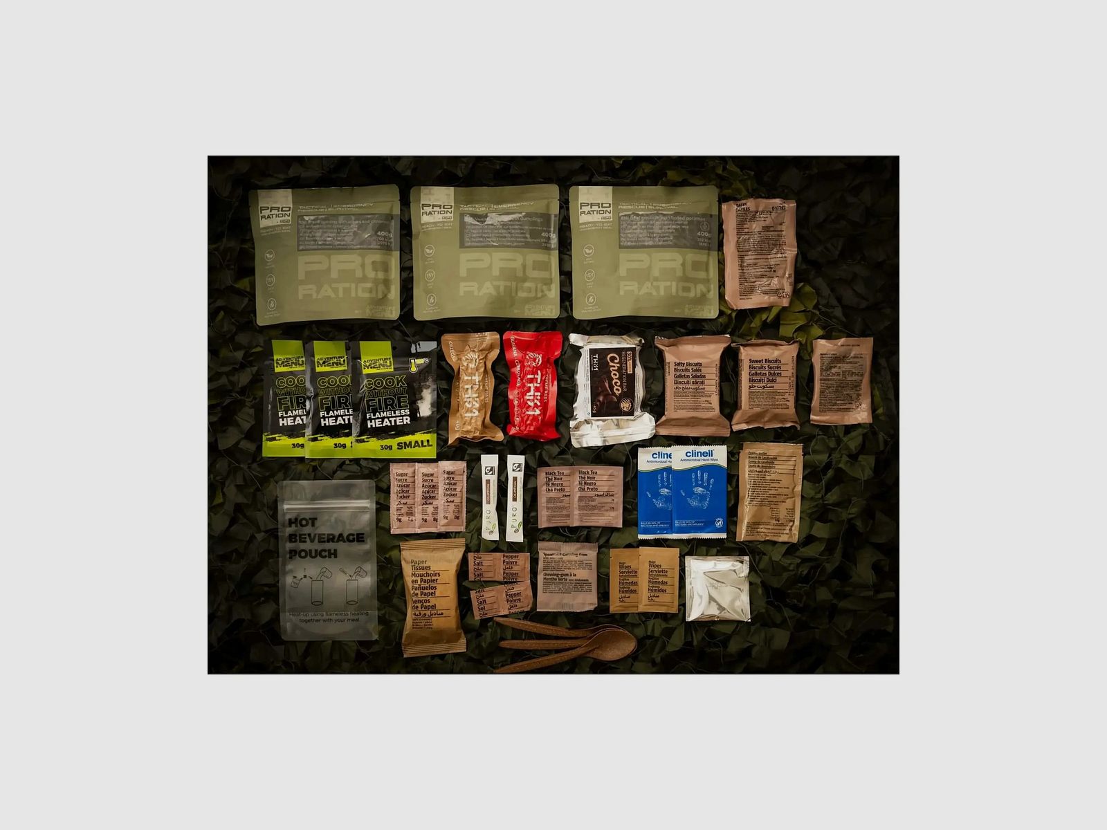 Pro-Ration Pro-Ration Ración Diaria Ultimate Ración Táctica Menú Completo Día 2