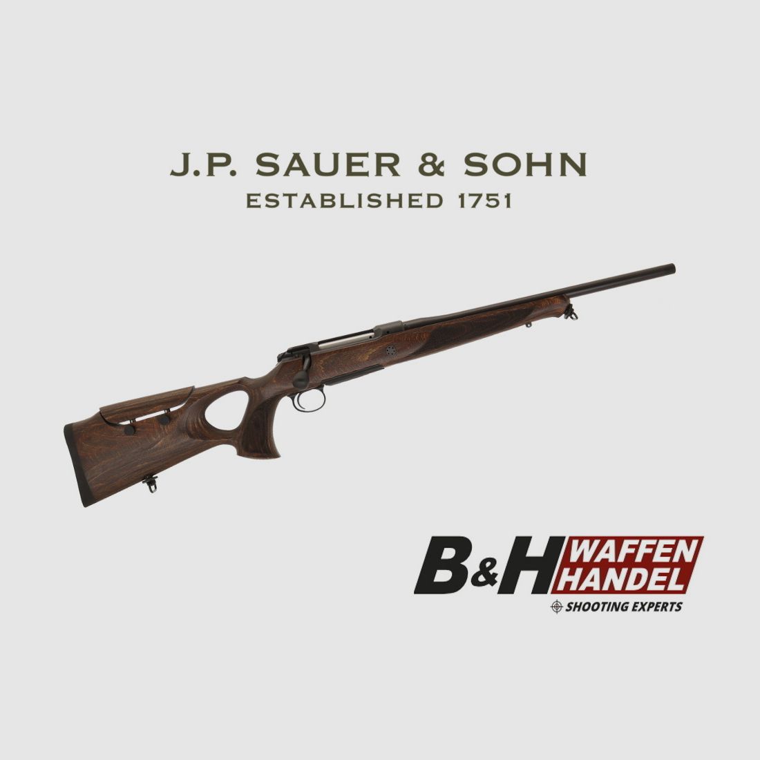 Sauer & Sohn 101 GTI hole stock / LL 47cm / barrel thread