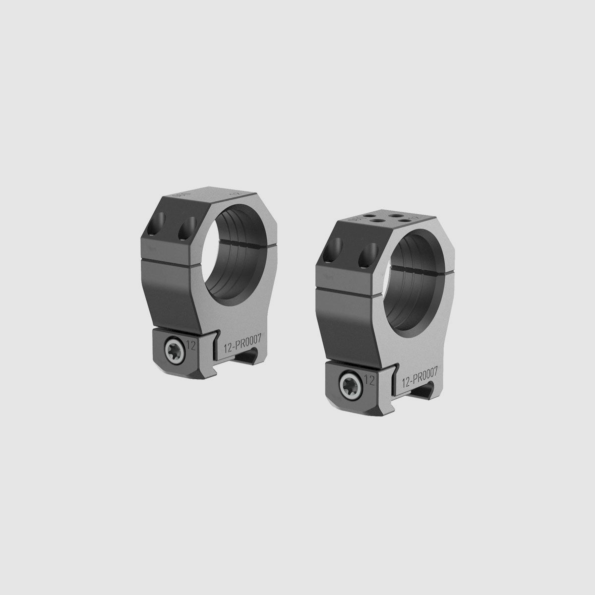 Anneaux PSR 30mm noirs H34mm