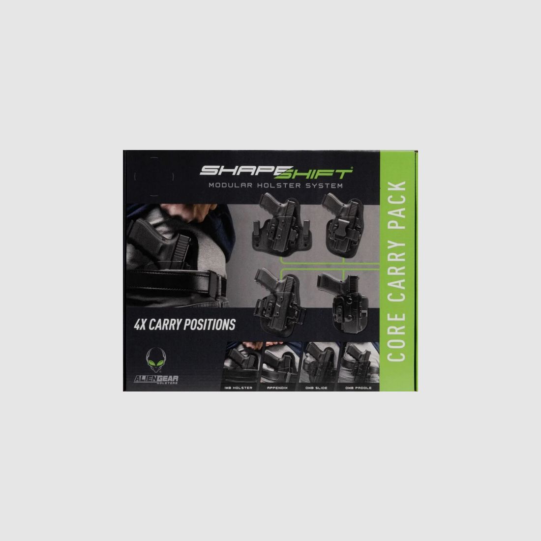 EXHIBITOR - ALIEN GEAR SHAPE SHIFT HOLSTER VOOR SFP9/VP9 - LINKS